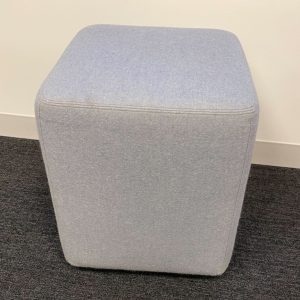 Grey Pouf on Wheels - 28449