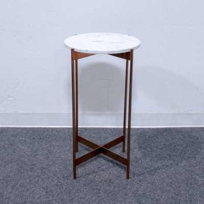 CB2 White Marble Table - 25118