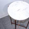 CB2 White Marble Table - 25118 - Image 2