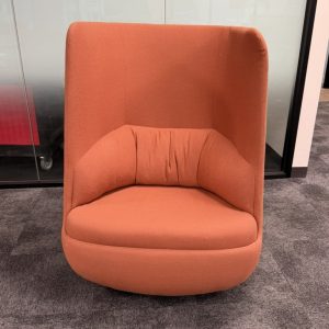 Orange Swivel High Back Lounge Chair - 28440