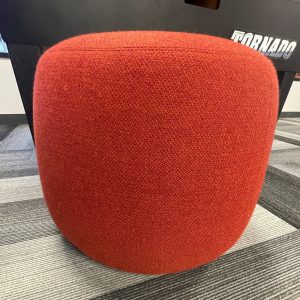 Red Pouf Stool - 28456
