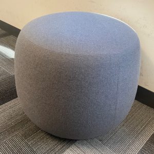 Grey Pouf Stool - 28455