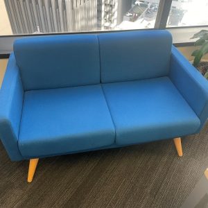 Blue Sofa with Wooden Legs - 28441