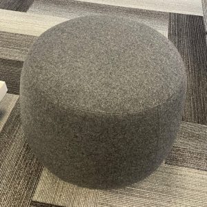Charcoal Pouf on Wheels - 28453