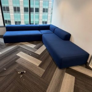 Blue L Shape Sofa - 28466