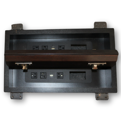 Custom Dark Wood Conference Table - 24979 - Image 4