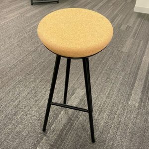 Cork Stool with Black Legs - 28438